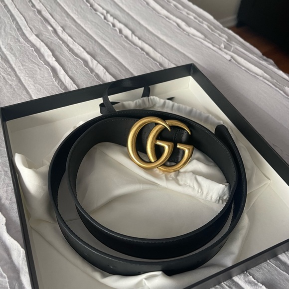 Gucci 2015 WIDE LEATHER BELT - Picture 1 of 8